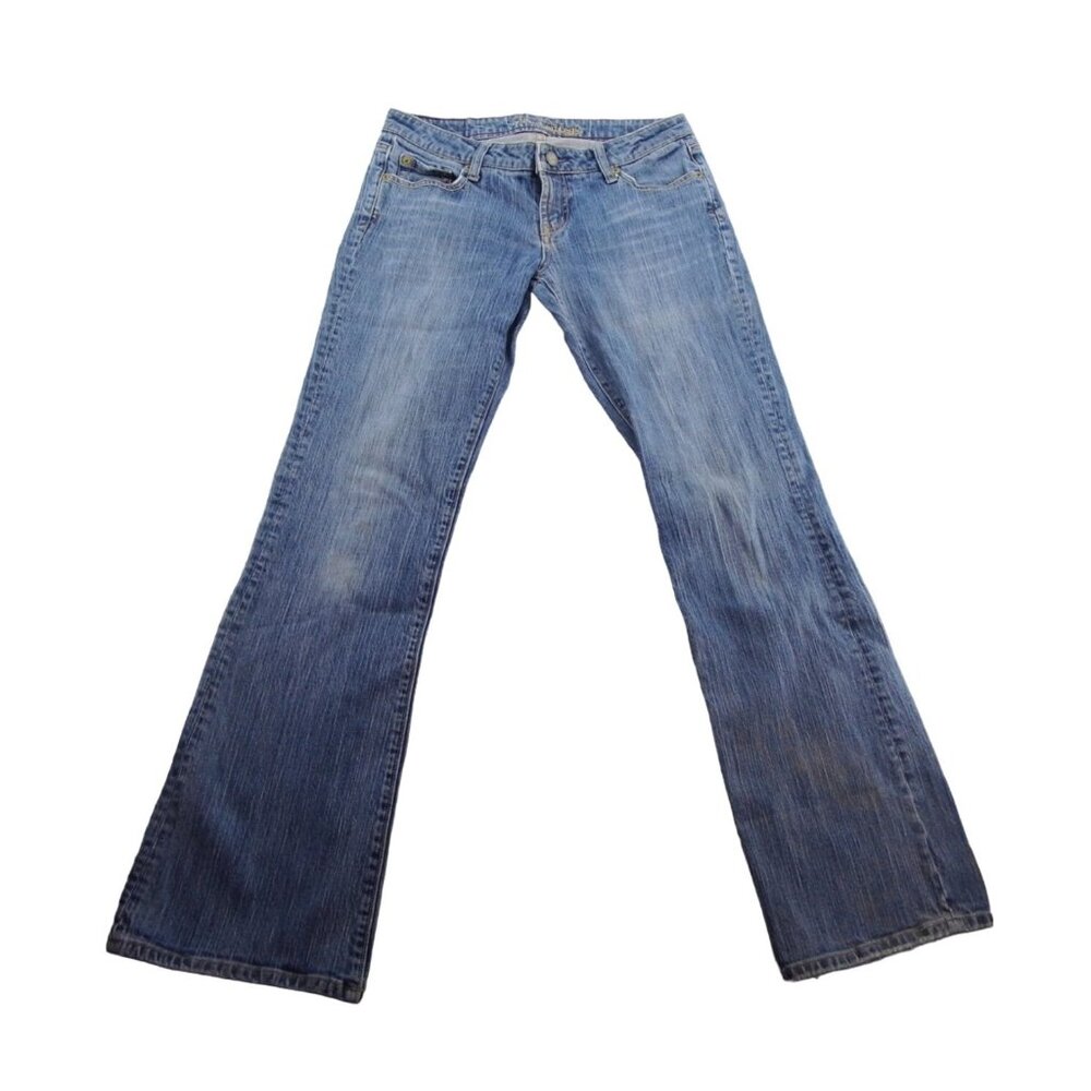 American Eagle Vintage Jeans Women Flare Low Rise Light Stretch Size 6 Long 29x3